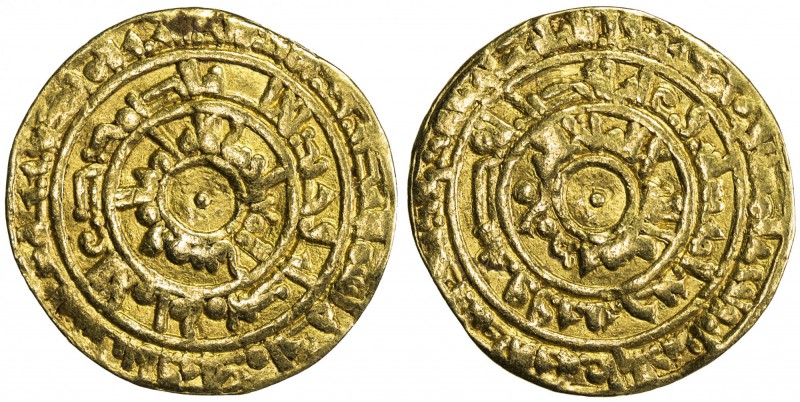 FATIMID: al-Mu'izz, 953-975, AV dinar (4.10g), al-Mansuriya, AH360, A-697.1, Fin...