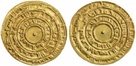 FATIMID: al-Mu'izz, 953-975, AV dinar (4.18g), Misr, AH362, A-697.1, Nicol-365, month of Muharram, choice EF.