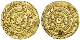 FATIMID: al-Mu'izz, 953-975, AV dinar (4.15g), Misr, AH365, A-697, Nicol-371, EF.