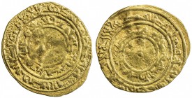 FATIMID: al-Mu'izz, 953-975, AV ¼ dinar (1.01g), Siqilliya, AH345, A-698, Nicol-296, Fine.