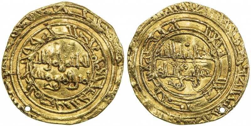 FATIMID: al-Hakim, 996-1021, AV dinar (4.17g), al-Mansuriya, DM, A-709.2, lightl...