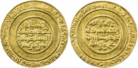 FATIMID: al-Mustansir, 1036-1094, AV dinar (4.09g), Misr, AH428, A-719.1, Nicol-2101, superb strike, perfectly centered, virtually UNC.