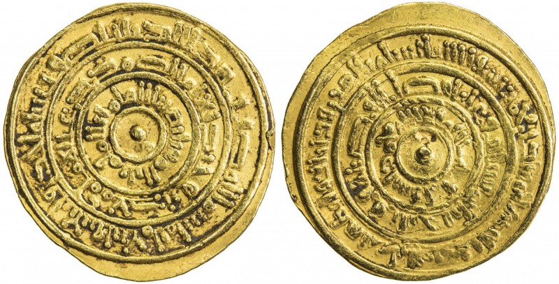 FATIMID: al-Mustansir, 1036-1094, AV dinar (3.87g), Sur, AH441, A-719A, Nicol-19...