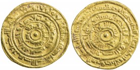 FATIMID: al-Mustansir, 1036-1094, AV dinar (3.94g), Sur, AH444, A-719A, Nicol-1924, F-VF.