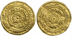 FATIMID: al-Mustansir, 1036-1094, AV dinar (3.88g), Tarabulus (Trablus), AH441, A-719.1, Nicol-1996, choice VF.