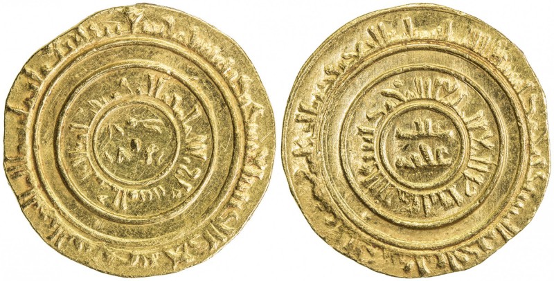 FATIMID: al-Musta'li, 1094-1101, AV dinar (4.34g), al-Iskandariya, AH490, A-725....
