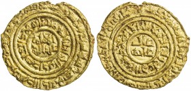 FATIMID: al-'Adid, 1160-1171, AV dinar (3.62g), Misr, AH557, A-744.1, Nicol-2962, somewhat crimped around the rim, VF, R.