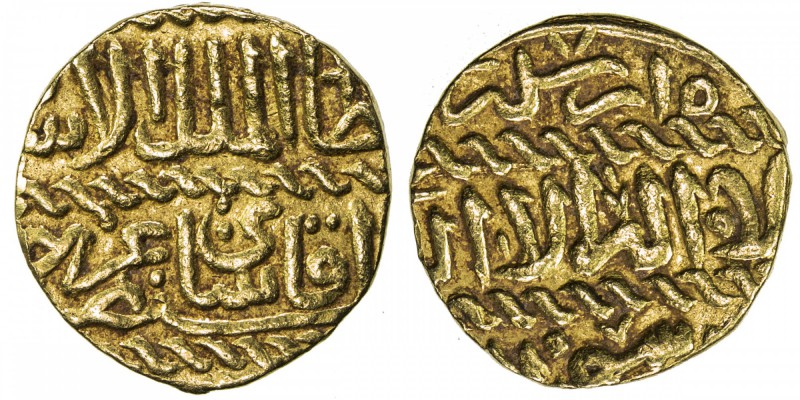 BURJI MAMLUK: Qa'itbay, 1468-1496, AV ashrafi (3.40g), NM, ND, A-1027, bold VF.