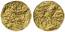 OTTOMAN EMPIRE: Süleyman I, 1520-1566, AV sultani (3.38g), Bursa, AH926, A-1317, 2 scratches on obverse, slightly wavy surfaces, VF.