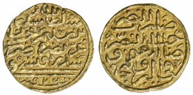OTTOMAN EMPIRE: Süleyman I, 1520-1566, AV sultani (3.52g), Sidrekapsi, AH926, A-1317, perfectly centered bold strike, VF-EF.