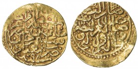 OTTOMAN EMPIRE: Murad III, 1574-1595, AV sultani (3.49g), Baghdad, AH982, A-1332.1, touch of uneven surfaces, VF-EF.