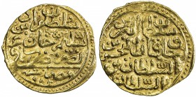 OTTOMAN EMPIRE: Murad III, 1574-1595, AV sultani (3.48g), Misr, AH982, A-1332.2, choice VF.