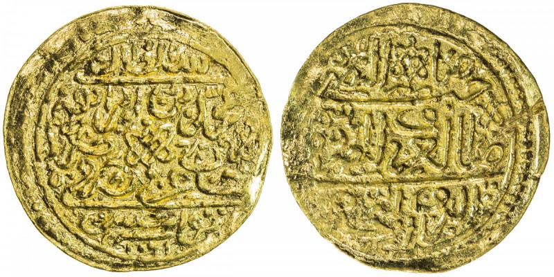 OTTOMAN EMPIRE: Mehmet IV, 1648-1687, AV sultani (3.47g), Tunis, AH1061, A-1383N...