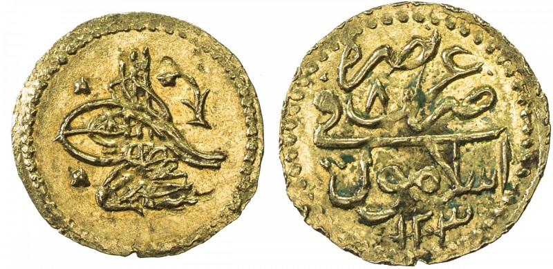 TURKEY: Selim III, 1789-1807, AV ¼ zeri mahbub (0.57g), Islambul, 1203 year 8, K...
