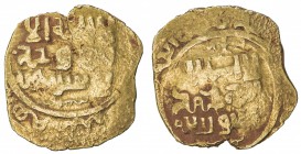 GREAT MONGOLS: Anonymous, ca. 620s-640s, AV dinar (3.39g), Samarqand, ND, A-B1967, totally anonymous, citing nobody, not even the caliph, likely struc...