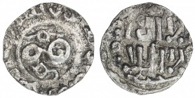 GREAT MONGOLS: Güyük, 1246-1247, AR ½ dirham (1.03g), NM, ND, A-1976Fvar, Khooboo Ongi tamgha of Güyük Khan, with unread legend around // Arabic la il...