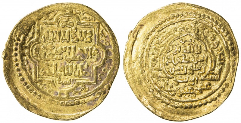 ILKHAN: Abu Sa'id, 1316-1335, AV dinar (7.79g), Shiraz, AH720, A-2198, type C, w...