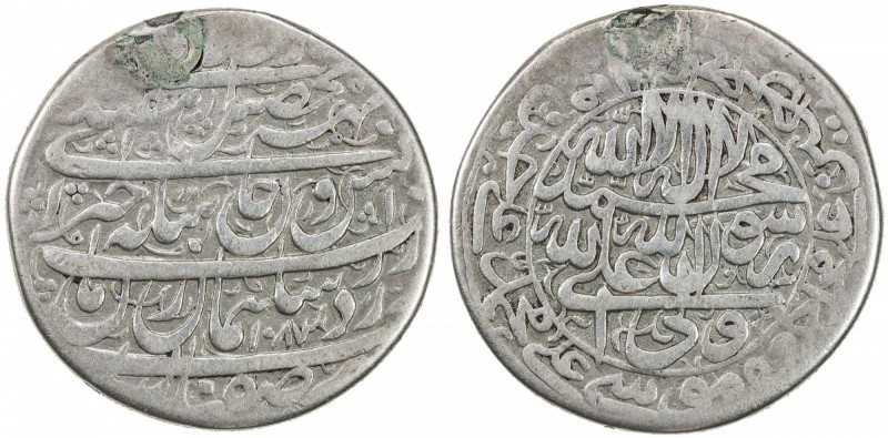 SAFAVID: Sulayman I, 1668-1694, AR 10 shahi (17.59g), Isfahan, AH1087, A-2658, a...