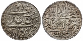 SAFAVID: Sultan Husayn, 1694-1722, AR abbasi, Iravan, AH1131, A-2683.2, KM-282.1, type D, superb strike, PCGS graded AU58.