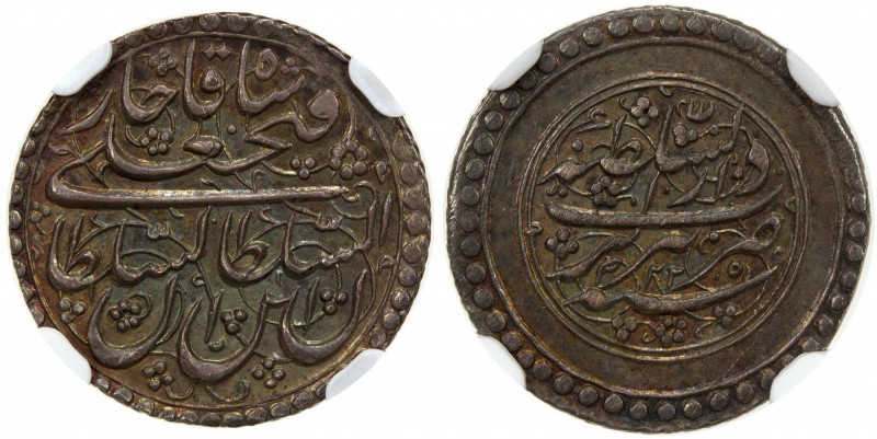 QAJAR: Fath 'Ali Shah, 1797-1834, AR ¼ riyal, Tabriz, AH1225, A-2882A, KM-685, s...