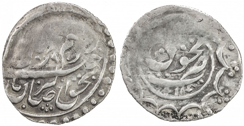 SHEKI: Mehmet Hasan Khan, 1797-1802, AR abbasi (2.27g), Nukhwi, AH1214, A-2949, ...