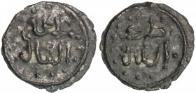 BRUNEI: Anonymous, 18th-19th century, tin pitis (5.46g), SS-23B, text only, al-sultan / al-'adil, // malik / al-zahir, circle of dots around both side...