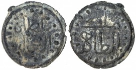 BRUNEI: Anonymous, 18th-19th century, tin pitis (4.67g), SS-23B, text only, al-sultan / al-'adil, // malik / al-zahir, circle of dots around both side...