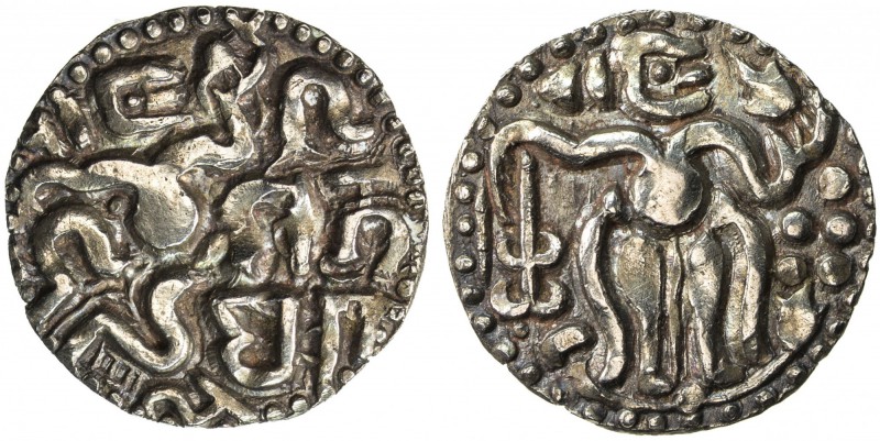 CEYLON (MEDIEVAL): Vijaya Bahu I, ca. 1055-1110, AV kahavanu (4.24g), Mitch-831,...