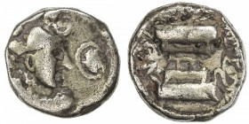 INDO-SASANIAN: Rana Datasatya, 5th-6th century, debased AV dinar (6.79g), cf. ONS Newsletter #149, Sasanian style bust right, derived from the Sasania...