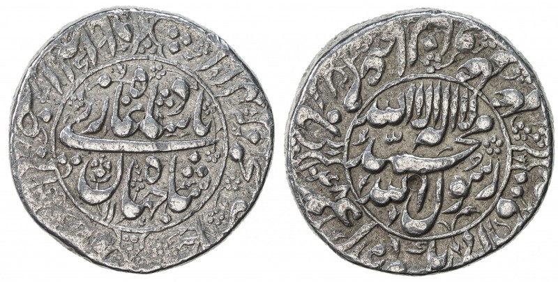 MUGHAL: Shah Jahan I, 1628-1658, AR rupee (11.41g), Akbarabad, AH1048 year 11, K...