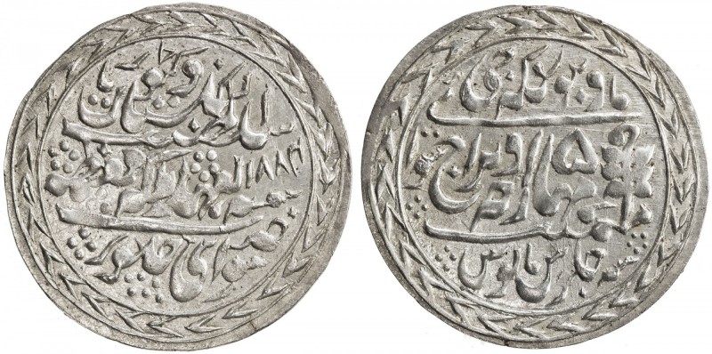 JAIPUR: Madho Singh II, 1880-1922, AR nazarana rupee (11.25g), Sawai Jaipur, 188...