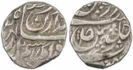 JIND: Bhag Singh, 1789-1819, AR rupee (10.93g), "Sahrind", AH[12]24, KM-3, SS-273, Temple-17/18, style similar to Patiala issues of Sahib Singh, with ...