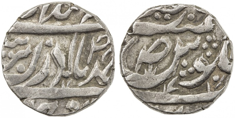 JIND: Sangat Singh, 1822-1834, AR rupee (10.98g), "Sahrind", ND, KM-—, SS-275, T...