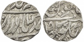 JIND: Ranbir Singh, 1887-1947, AR rupee (10.83g), "Sahrind", ND, KM-—, SS-—, Temple—, late calligraphic style, struck from fresh dies, with group of 4...