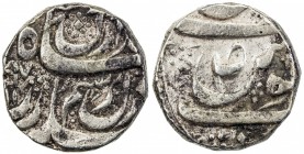 KAITHAL: Lal Singh, 1781-1819, AR rupee (11.18g), "Sahrind", AH1197, KM-10, SS-291, 8-petal rosette in the N of bichun on the obverse, 4 pellets betwe...