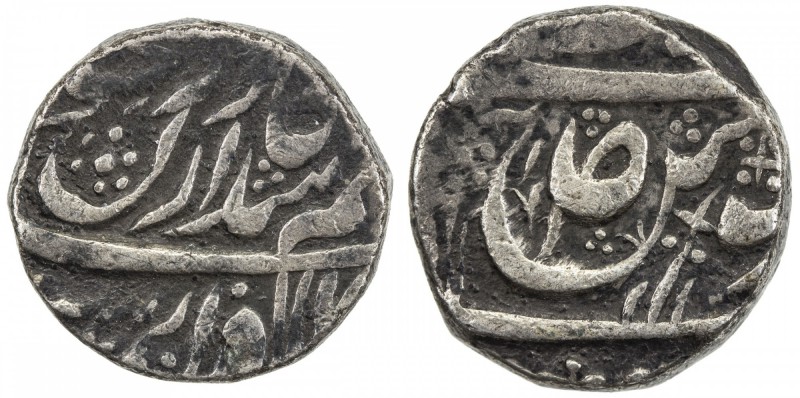 KAITHAL: Lal Singh, 1781-1819, AR rupee (11.04g), "Sahrind", DM, KM-10, SS-—, 6-...