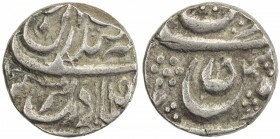 KAITHAL: Lal Singh, 1781-1819, AR rupee (10.95g), "Sahrind", DM, KM-10, SS-291, obverse rosette off flan, 4 pellets between the U and S of jalus, 7-pe...