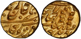 KISHANGARH: Yaghanarian Singh, 1926-1938, AV mohur (10.93g), year 24 (frozen), Y-8, in the name of George V, gorgeous example, fully lustrous, and mag...