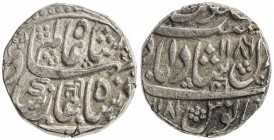 NARAYANPETT: AR rupee (11.16g), Dilshadabad, AH1181 & 1186, Cr-40, in the name of Shah Alam II, unrecorded date combination, both on the reverse, Naga...