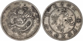 SZECHUAN: Kuang Hsu, 1985-1908, AR dollar, ND (1901-08), Y-145a.8, L&M-248, with several small Chinese chopmarks, F-VF.