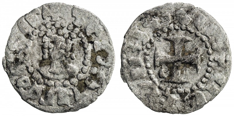 ARMENIA: Hetoum II, 1289-1305, BI denier (0.53g), Ner-394/97, king's head facing...