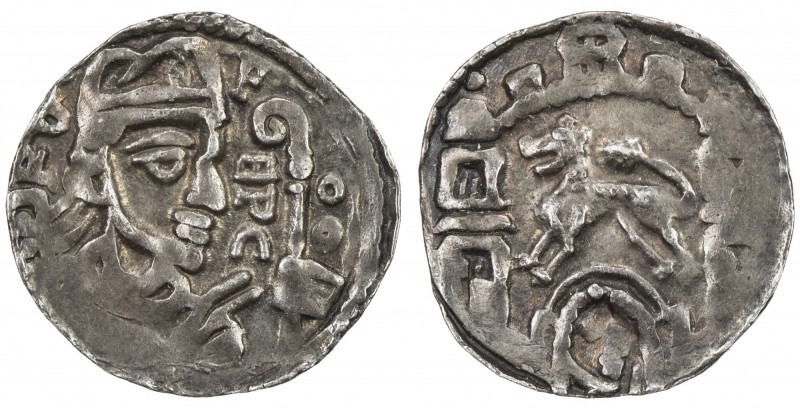 LIÈGE: Rudolph of Zaeringen, 1167-1191, AR denier (0.85g), ND [ca. 1185], Dengis...
