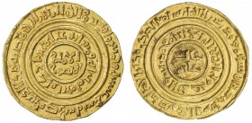 CRUSADER KINGDOMS: Anonymous, ca. 1148-1187, AV dinar (3.74g), "Misr" "519", Ma-2, mostly legible Arabic, could have been struck prior to 1148, easily...