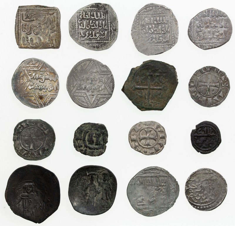 CRUSADER KINGDOMS: LOT of 16 pieces of the Crusaders and related items, silver u...