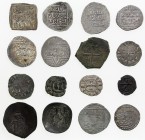 CRUSADER KINGDOMS: LOT of 16 pieces of the Crusaders and related items, silver unless noted: Christian Spain (millares, A-498); Tripoli (imitation of ...