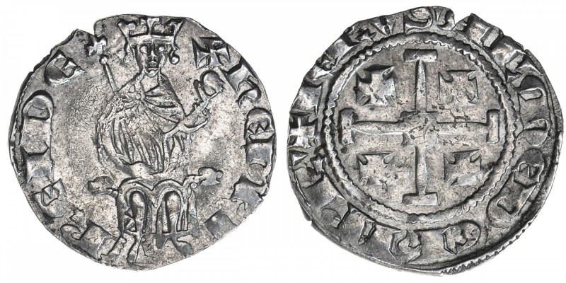 KINGDOM OF CYPRUS: Henry II, 1285-1324, AR gros (4.61g), struck during his secon...