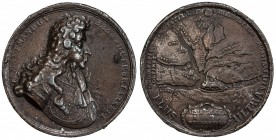 BAVARIA: Maximilian II Emanuel, 1679-1726, AE medal, 1688, Montenuovo-1075, Wittelsbach-1499, 42mm, The Siege and Liberation of Belgrade, bronze medal...