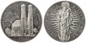 MUNICH: AR medal (29.23g), 1894, Hauser-799, Gebhardt-205, 38mm silver medal for the 400th Anniversary of the Women's Church ("The Dom") by Alois Börs...
