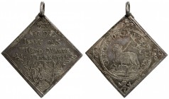 NUREMBERG: Free Imperial City, AR 3 ducat klippe (10.49g), 1648, Kellner-43; Erlanger-521, Georg Nürnberger, mintmaster, date in chronogram, civic coa...