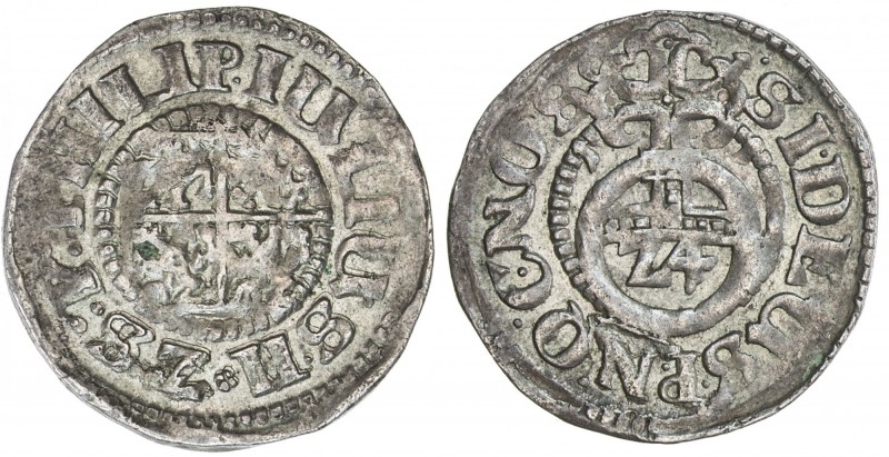 POMERANIA: Philipp Julius, 1592-1625, AR 1/24 thaler (1.92g), 1611, KM-7, PHILIP...